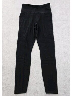 Athleta Inclination Moto Tight Leggings Pants Size Small Black Stretch Athletic